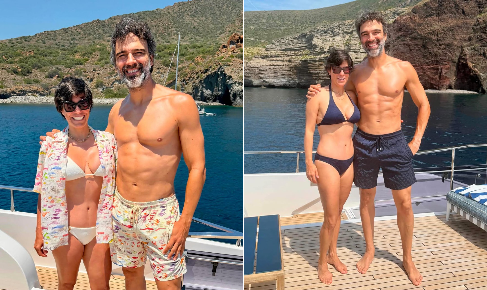 Tadeu Schmidt exibe corpo sarado e ganha elogios na web