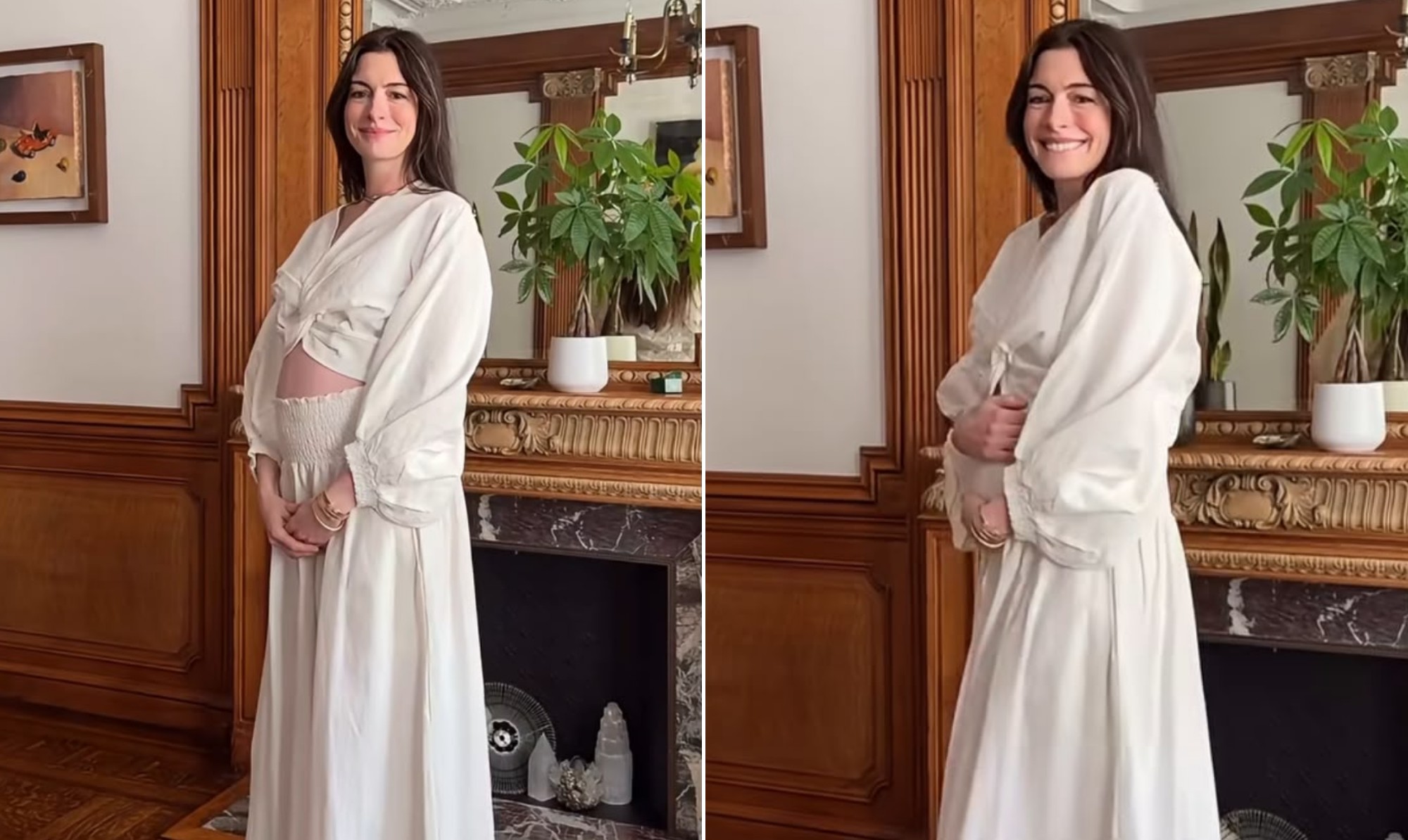 Anne Hathaway anuncia gravidez do terceiro filho aos 43 anos
